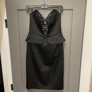 David Meister strapless beaded dress, size 6
